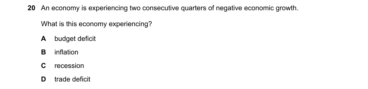 Question 20 from 2281/11/M/J/18