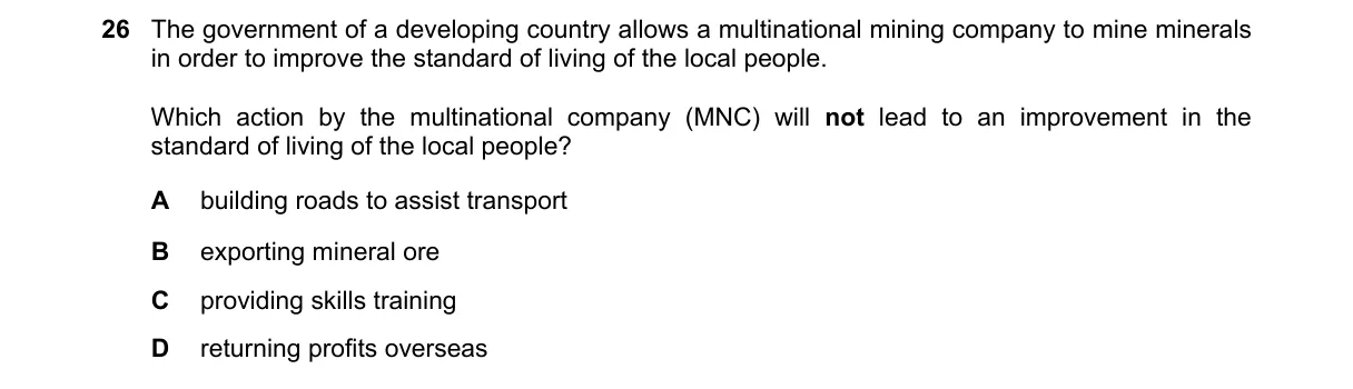 Question 26 from 2281/11/M/J/18