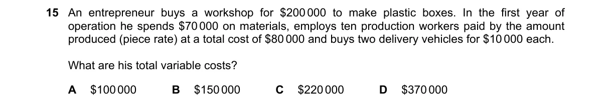 Question 15 from 2281/11/M/J/19
