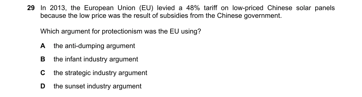 Question 29 from 2281/11/M/J/19