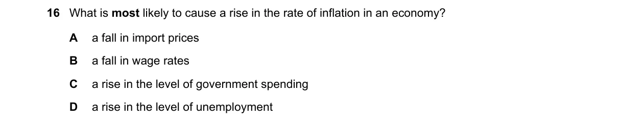 Question 16 from 2281/12/M/J/19