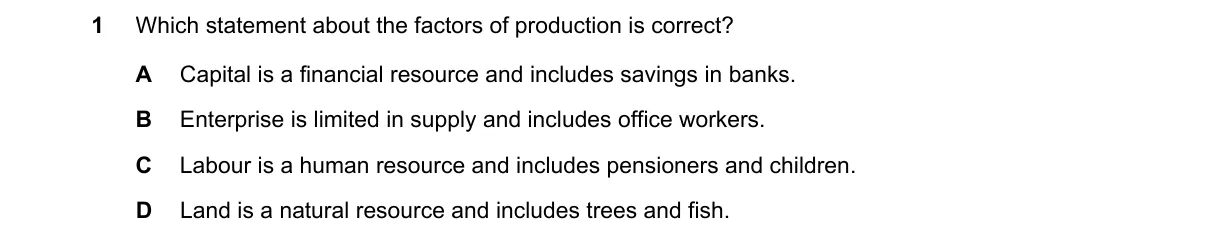 Question 1 from 2281/11/M/J/21