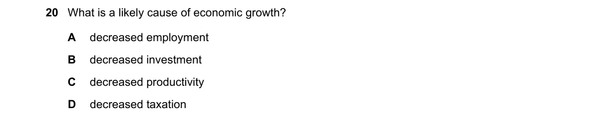 Question 20 from 2281/11/M/J/22