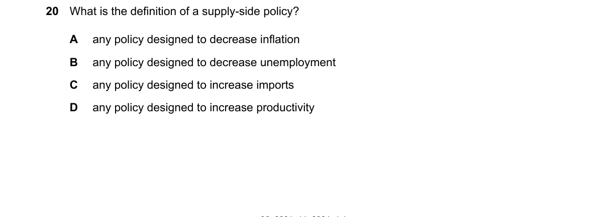Question 20 from 2281/11/M/J/24