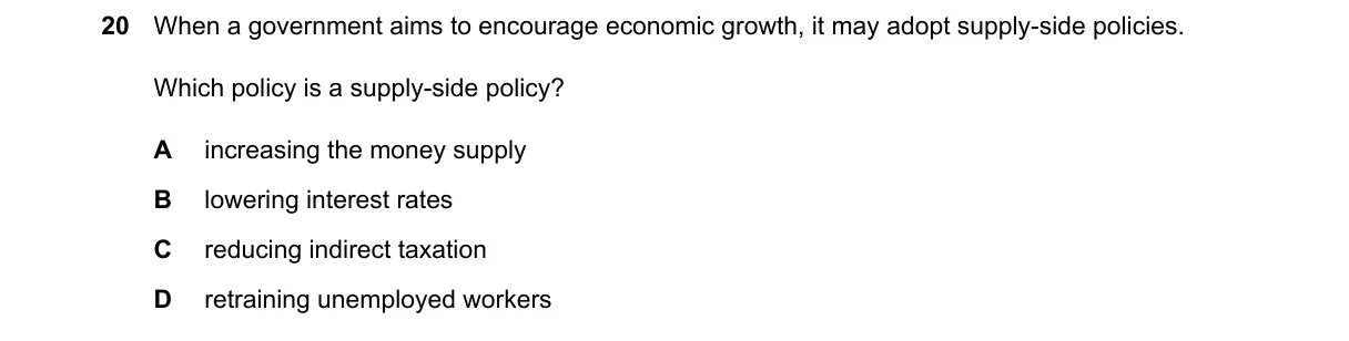 Question 20 from 2281/12/M/J/25