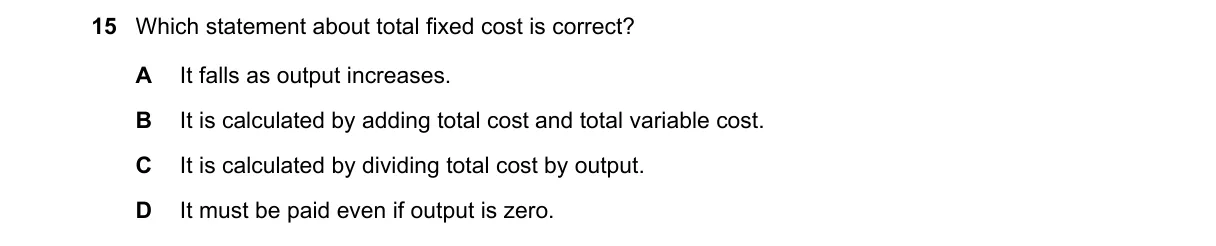 Question 15 from 2281/13/O/N/18