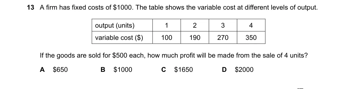 Question 13 from 2281/13/O/N/20