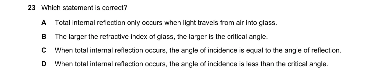 Question 23 from 5054/11/M/J/18