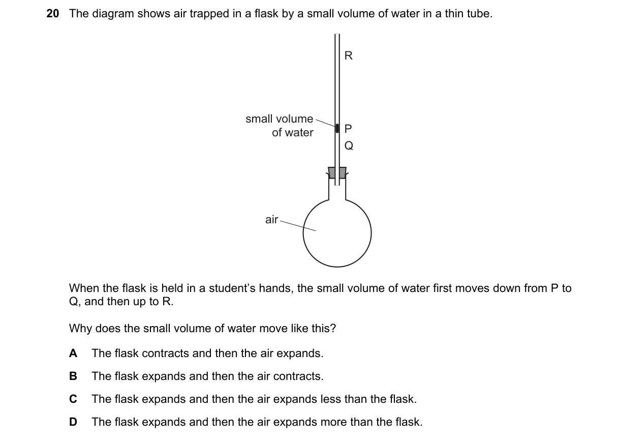 Question 20 from 5054/11/M/J/19