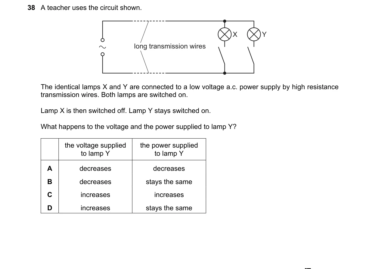 Question 38 from 5054/11/M/J/19