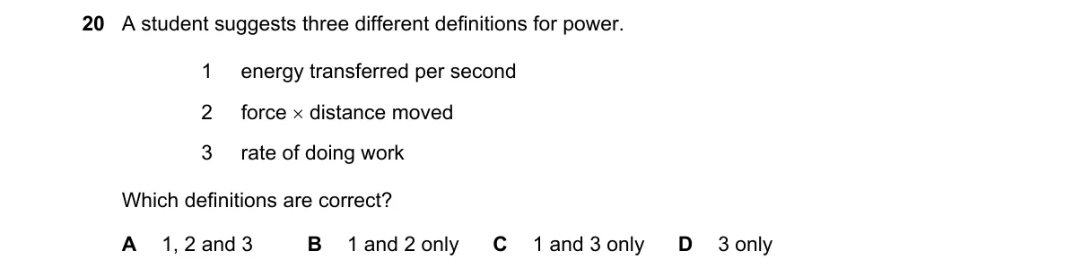 Question 20 from 5054/12/M/J/19
