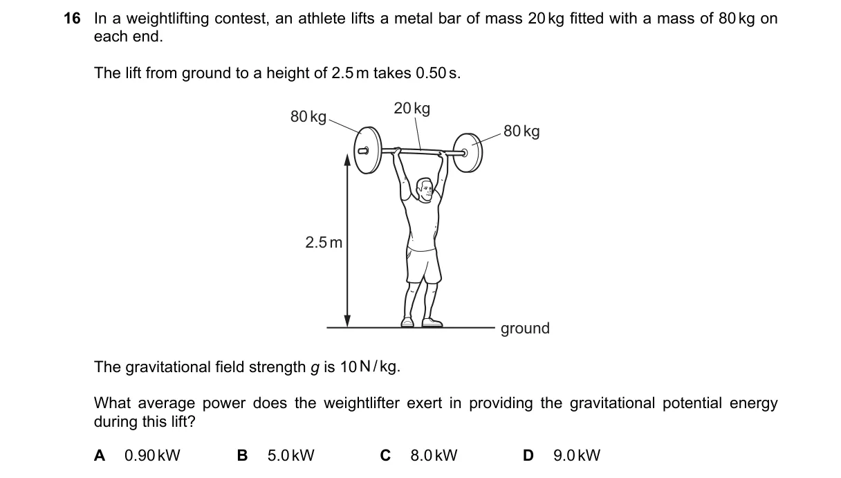 Question 16 from 5054/11/M/J/20