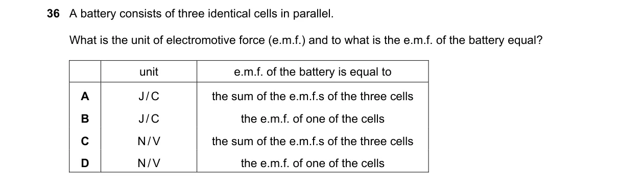 Question 36 from 5054/11/M/J/20
