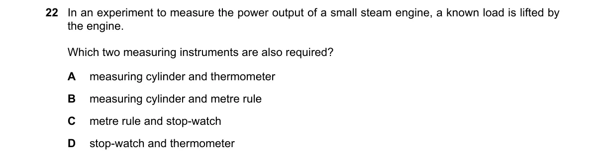 Question 22 from 5054/12/M/J/20