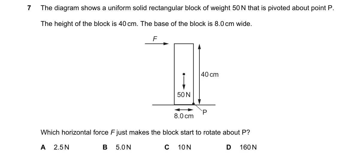 Question 7 from 5054/12/M/J/22