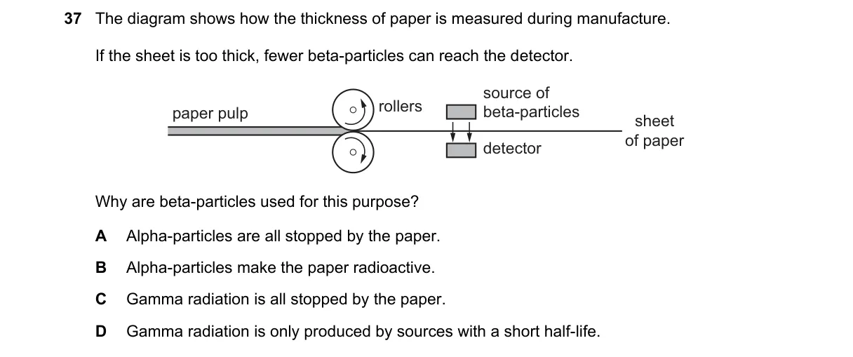 Question 37 from 5054/11/M/J/23