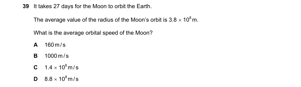 Question 39 from 5054/11/M/J/23