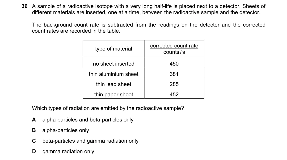 Question 36 from 5054/12/M/J/23