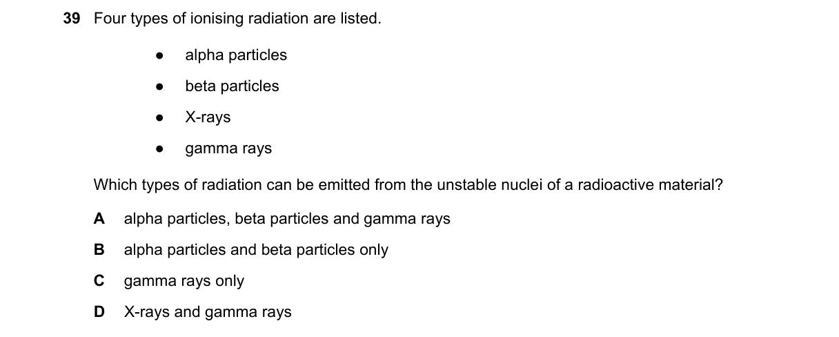 Question 39 from 5054/12/M/J/24