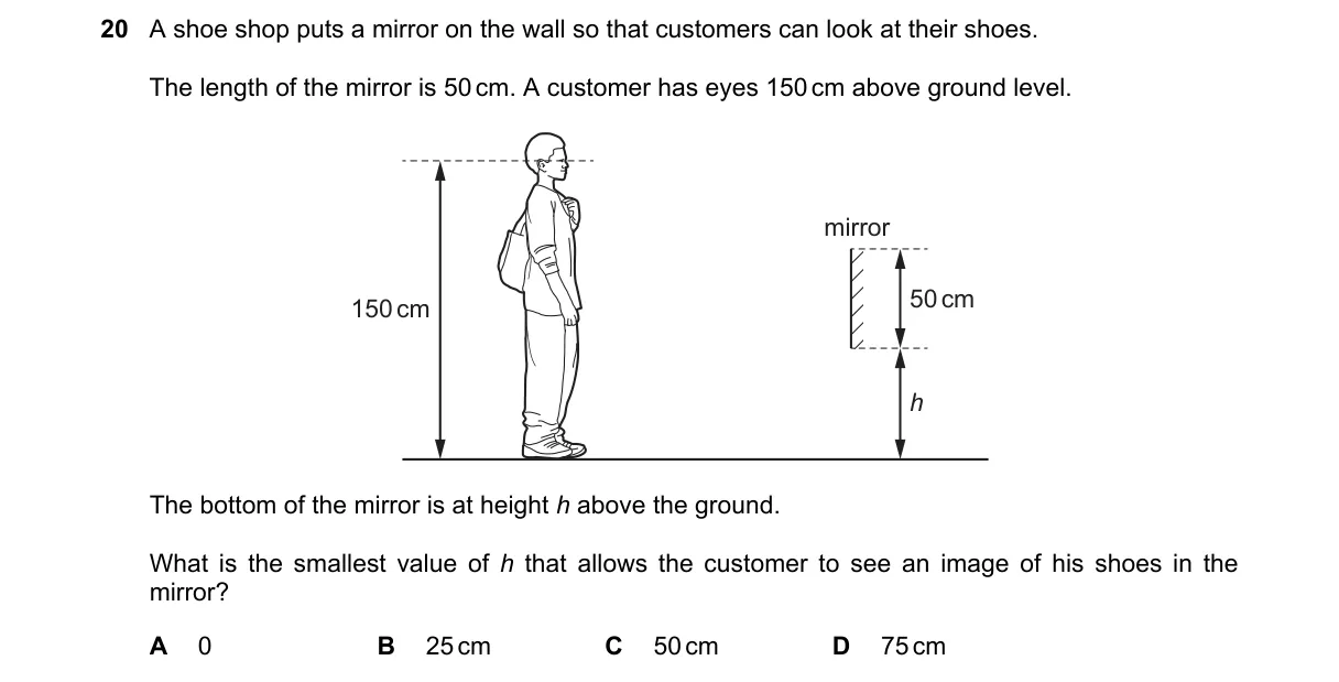 Question 20 from 5054/11/M/J/25