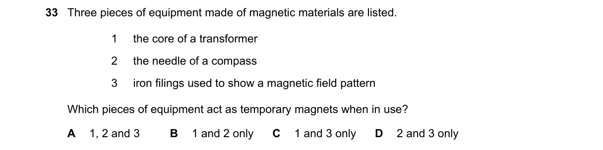 Question 33 from 5054/12/M/J/25