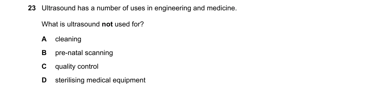 Question 23 from 5054/11/O/N/18