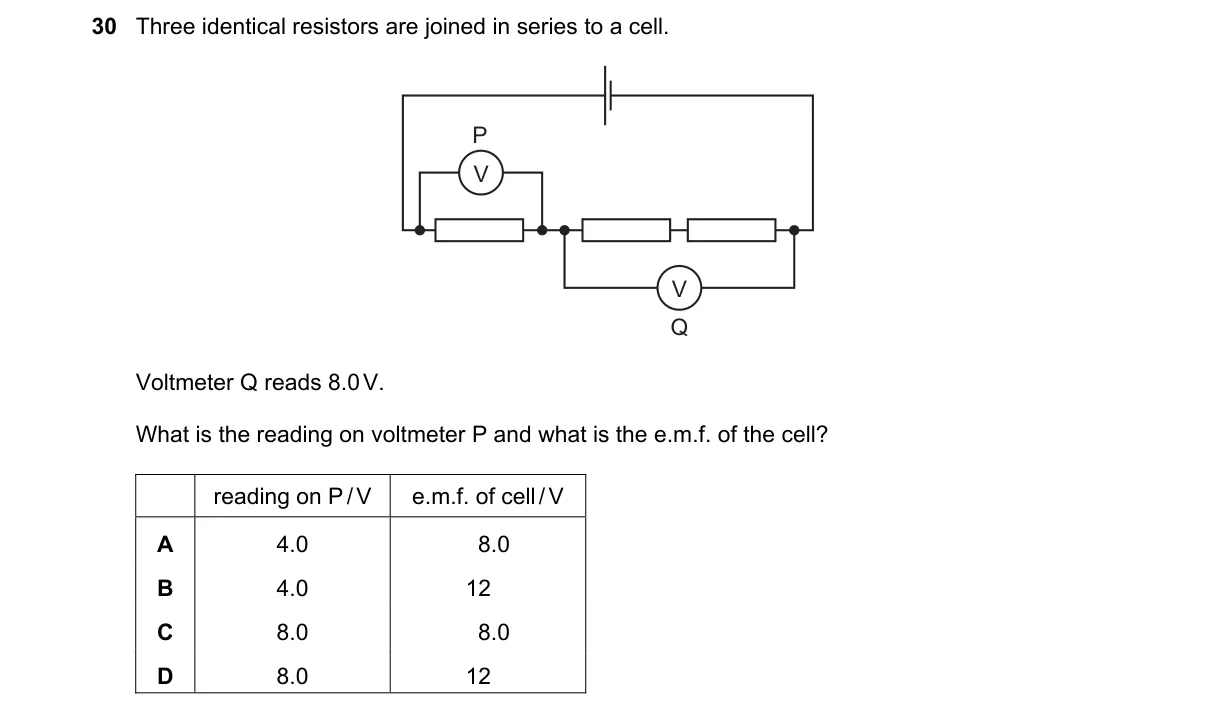 Question 30 from 5054/11/O/N/18