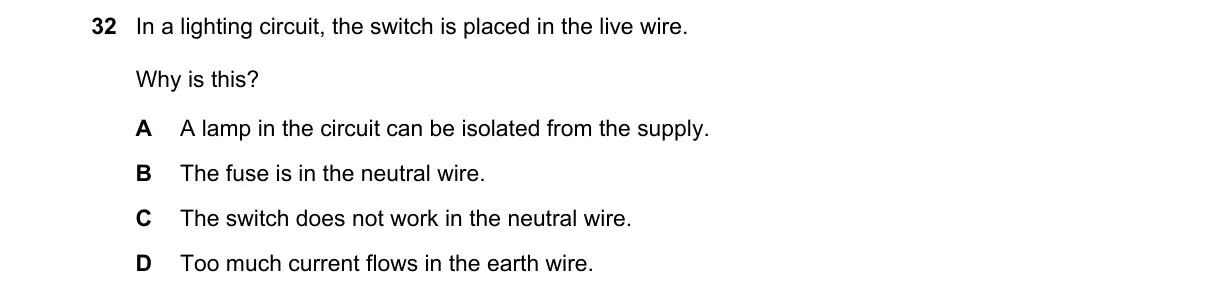 Question 32 from 5054/11/O/N/18