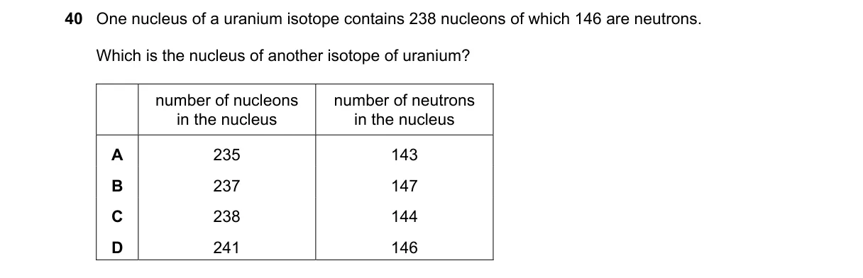 Question 40 from 5054/11/O/N/18