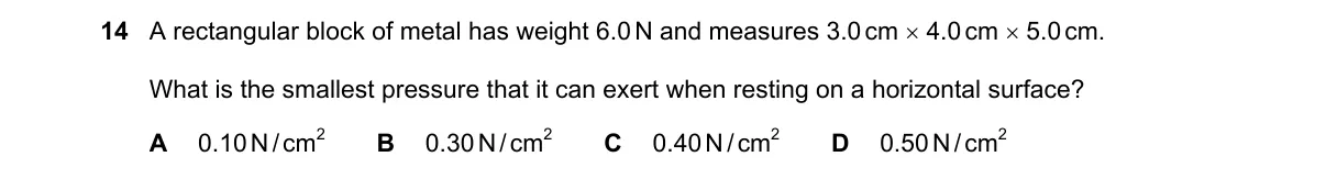 Question 14 from 5054/12/O/N/18