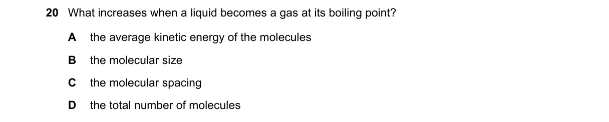 Question 20 from 5054/12/O/N/18