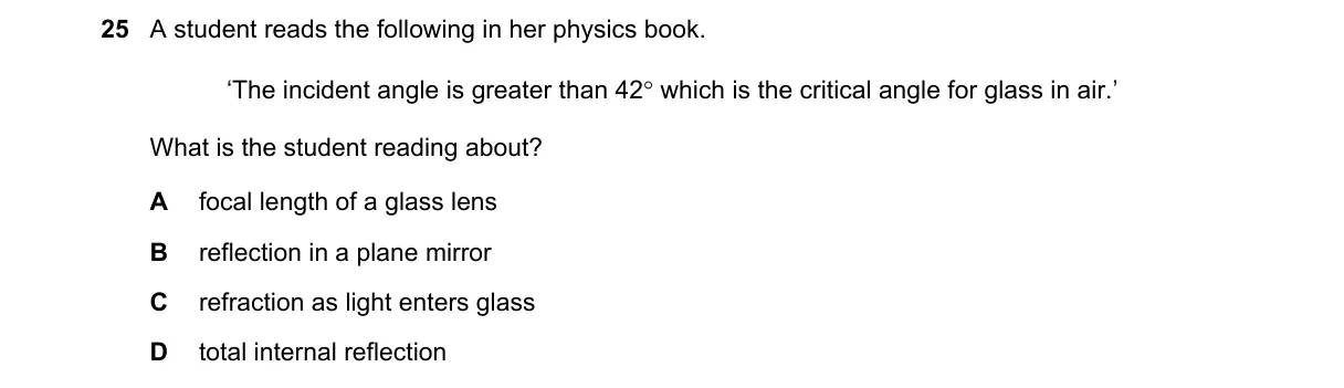 Question 25 from 5054/12/O/N/18