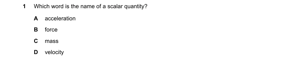 Question 1 from 5054/11/O/N/19