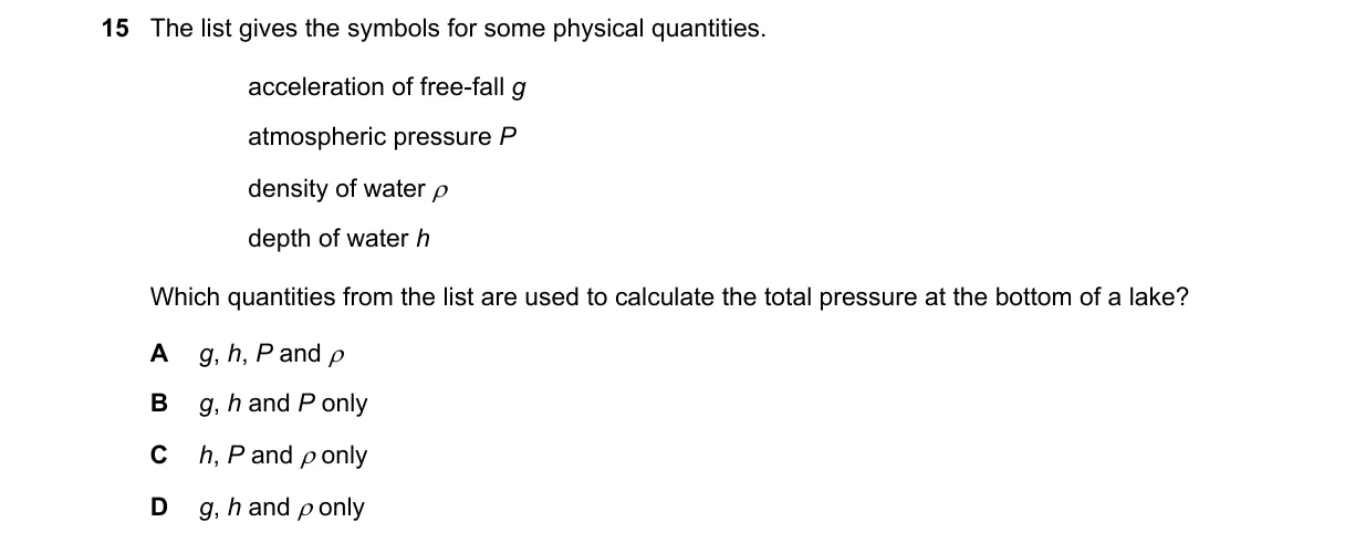 Question 15 from 5054/11/O/N/19