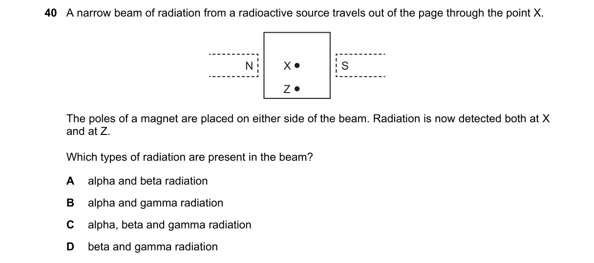 Question 40 from 5054/11/O/N/19