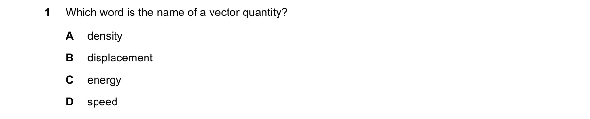 Question 1 from 5054/12/O/N/19