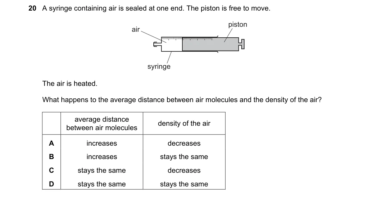 Question 20 from 5054/12/O/N/19