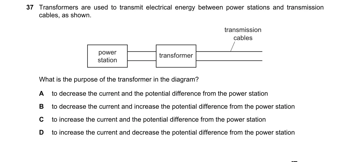 Question 37 from 5054/12/O/N/19