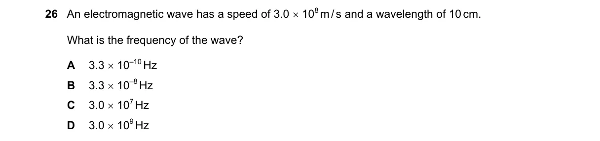 Question 26 from 5054/11/O/N/20