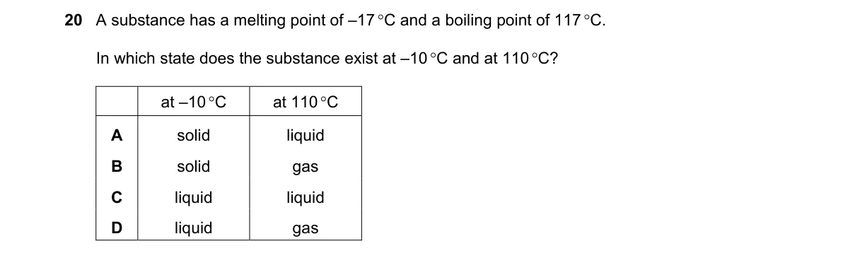 Question 20 from 5054/12/O/N/20