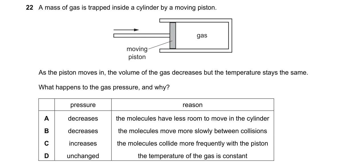 Question 22 from 5054/12/O/N/20