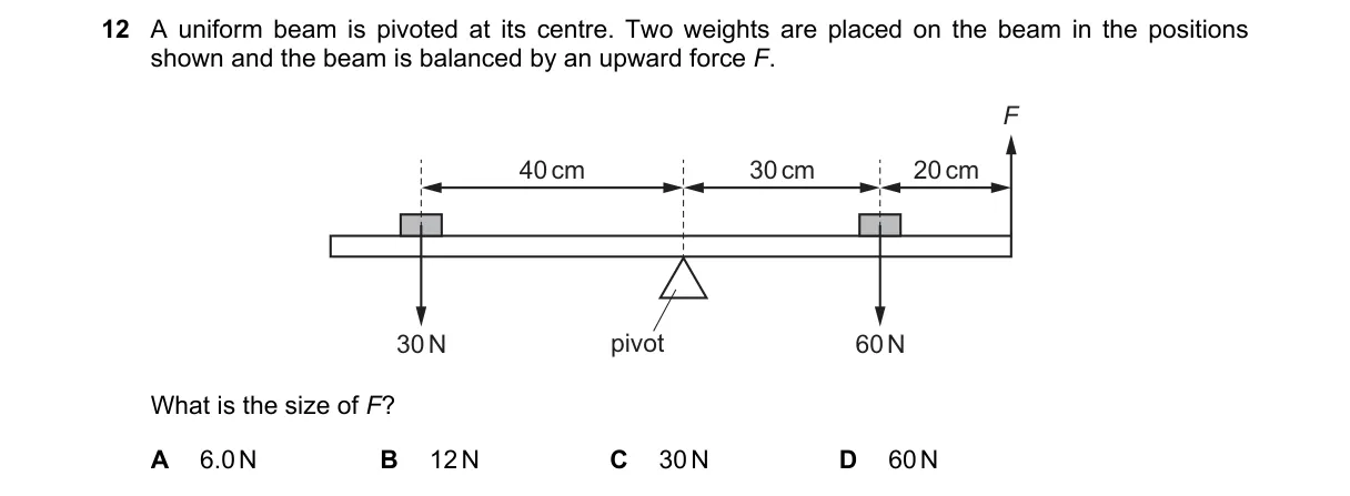 Question 12 from 5054/12/O/N/22
