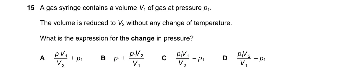Question 15 from 5054/12/O/N/22