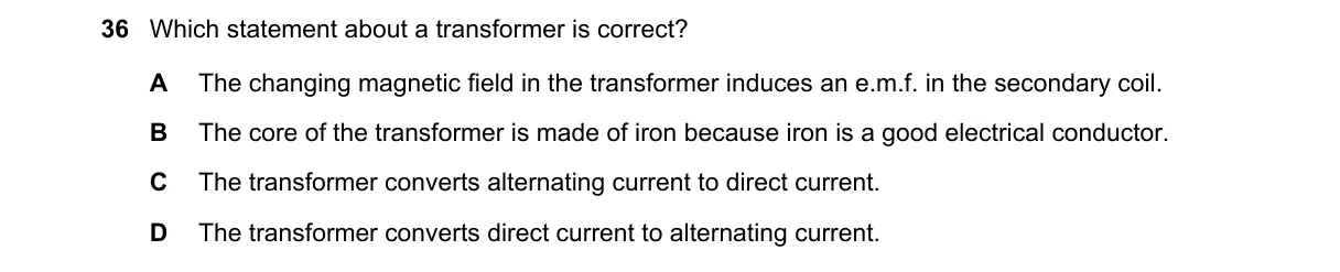 Question 36 from 5054/12/O/N/22