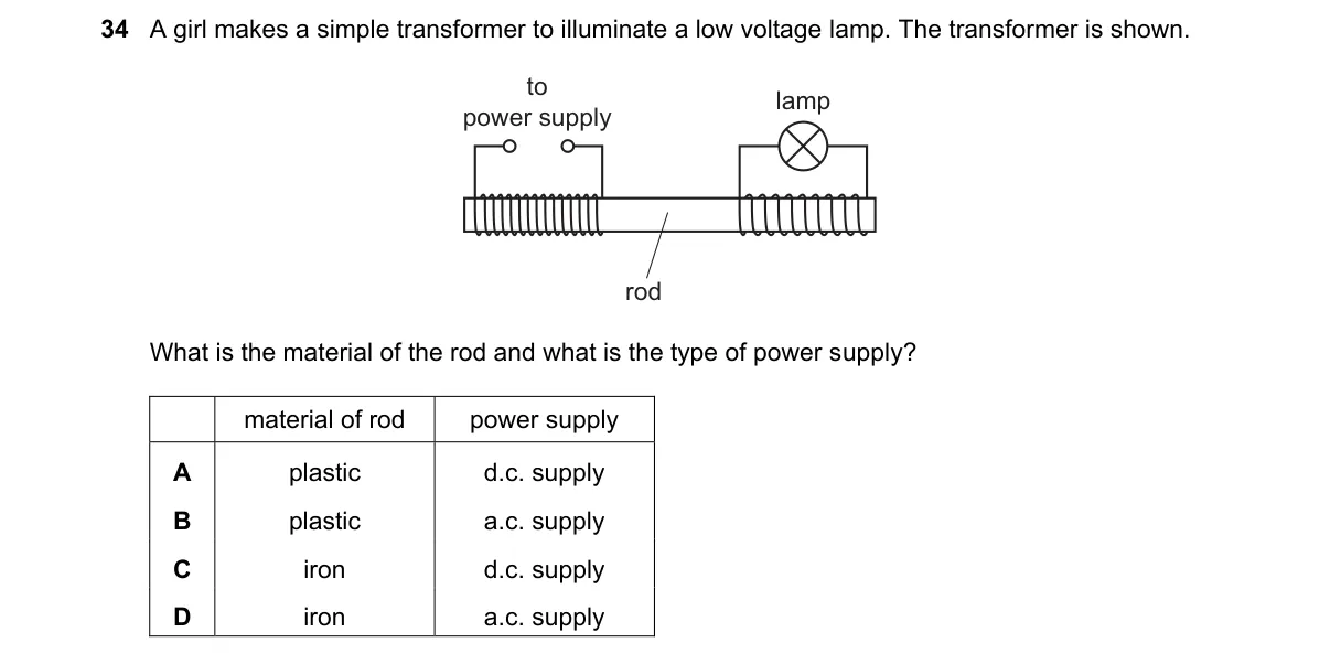 Question 34 from 5054/11/O/N/23