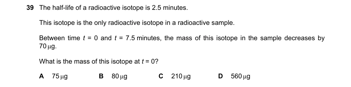 Question 39 from 5054/12/O/N/23