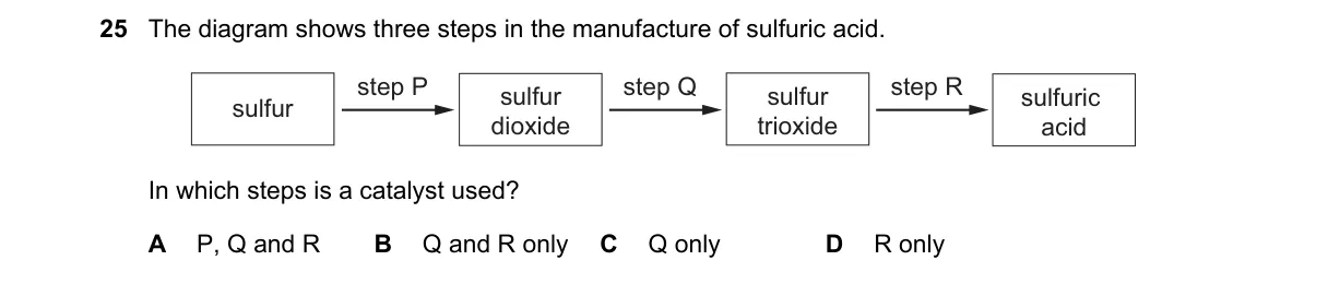 Question 25 from 5070/11/M/J/18