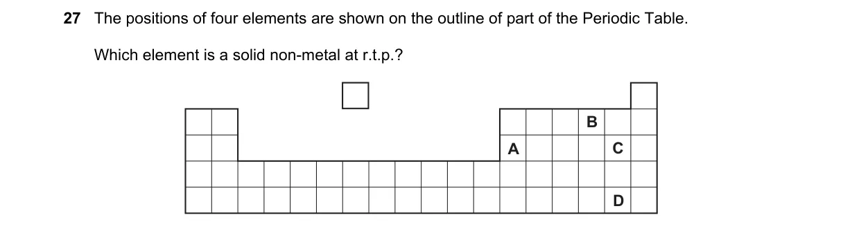 Question 27 from 5070/11/M/J/18