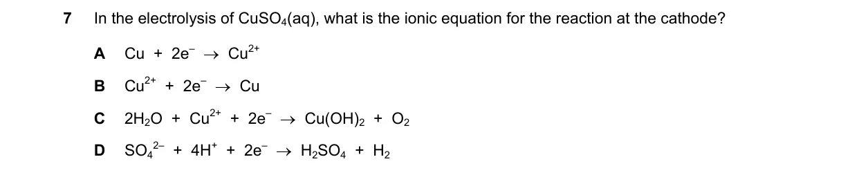 Question 7 from 5070/11/M/J/18