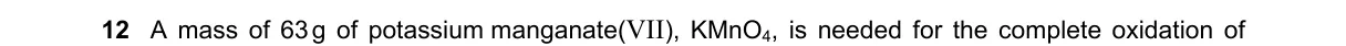 Question 12 from 5070/12/M/J/18